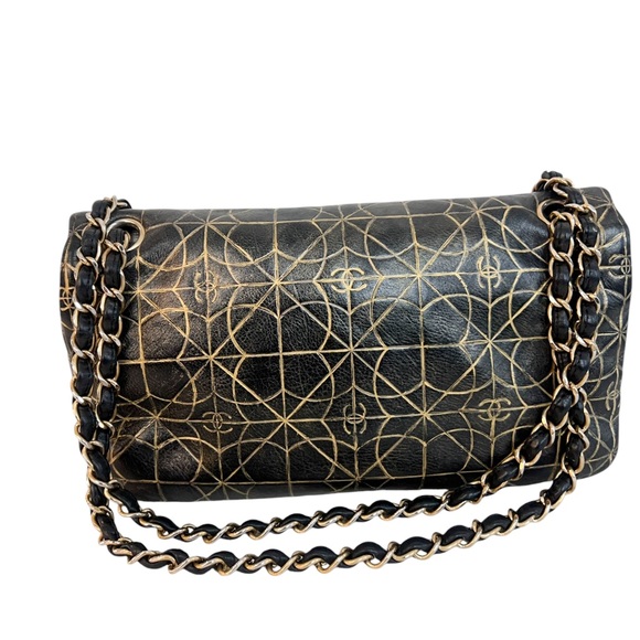 Chanel  Metallized Effect Embossed Calfskin Quilted Paris Moscou Moujik Flap - Picture 7 of 12